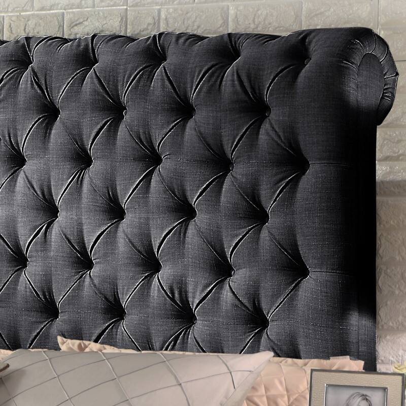 Vesta Chesterfield Tufted Upholstered Low Profile Standard Bed By Moser Bay