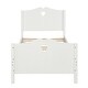 preview thumbnail 6 of 16, Twin Platform Bed with Wood Slat Support and Headboard and Footboard, White