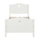 preview thumbnail 3 of 22, Twin Size Platform Bed with Heart-shaped Decoration Headboard and Footboard, Slat Bed Frame with Wood Slat Support