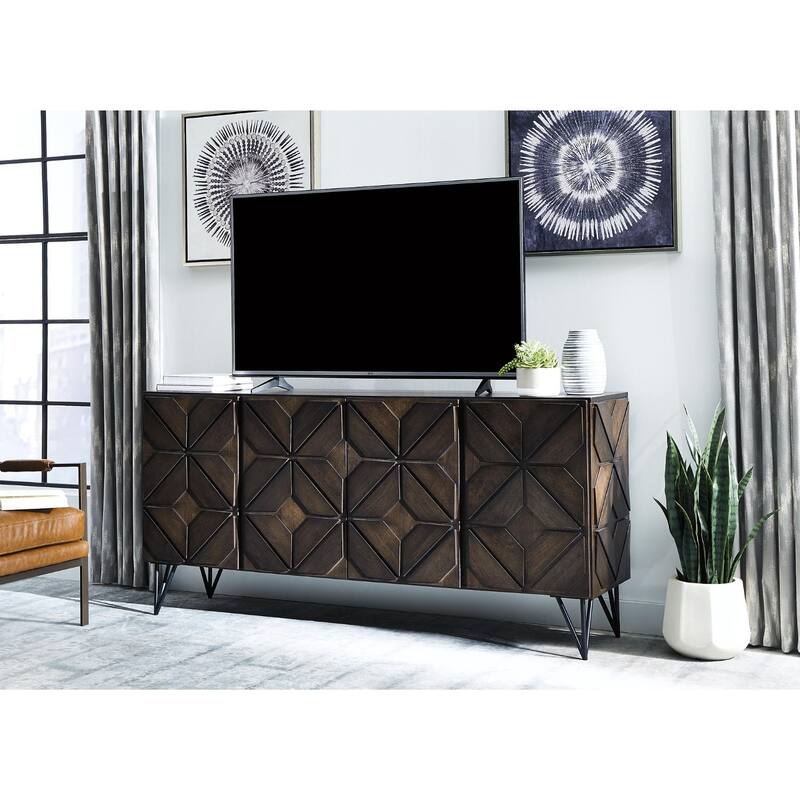 Signature Design by Ashley Chasinfield Dark Brown Contemporary Extra Large TV Stand - Brown