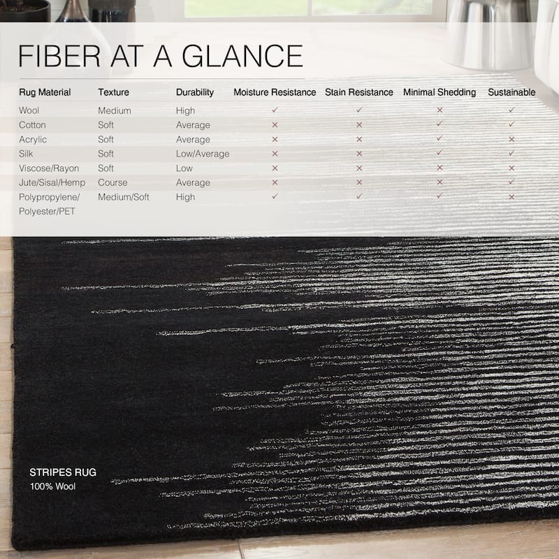 Sarafina Handmade Wool Stripe Area Rug