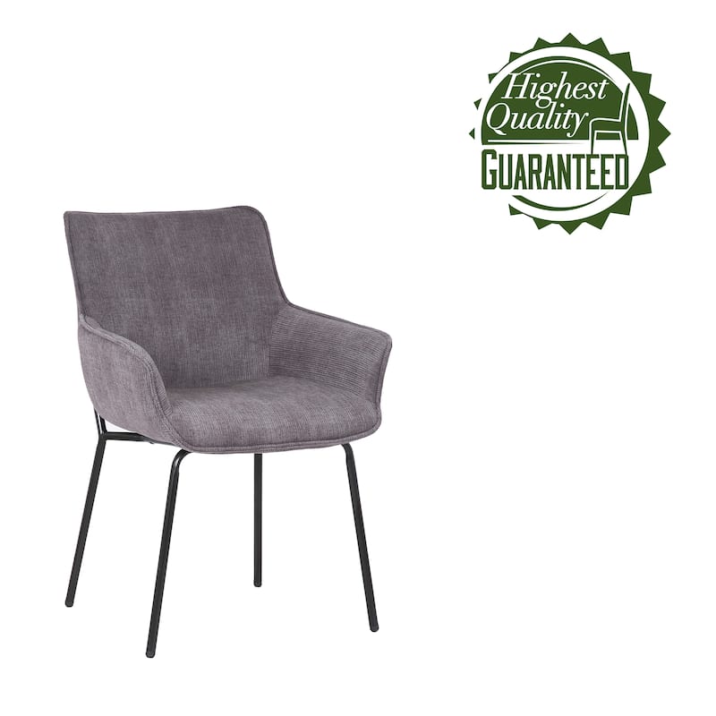 Porthos Home Remy Dining Chairs with Arms, Fabric and Iron Legs