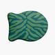 Animal Stripe Pet Feeding Mat for Dogs and Cats - Green - 19" x 14"-Fish