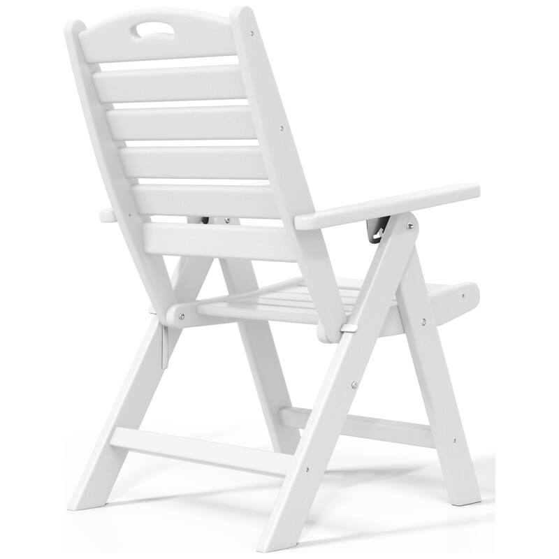 Coastline Patio Folding Highback Dining Chair Set of 2