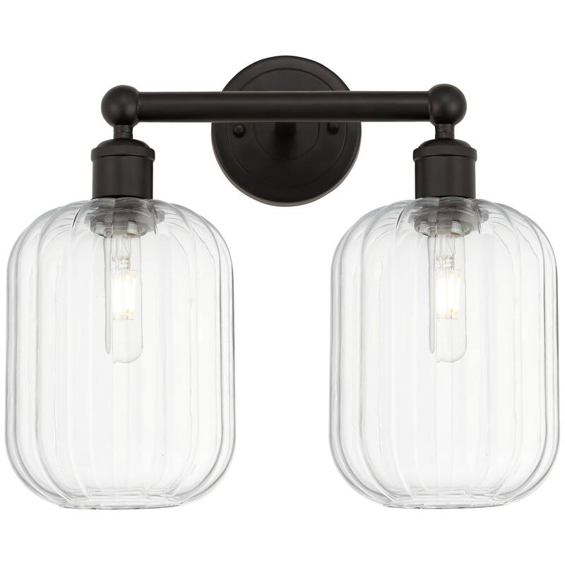 Innovations Lighting 616-2W-14-16 Preston Vanity Preston 2 Light 16" - Oil Rubbed Bronze / Clear