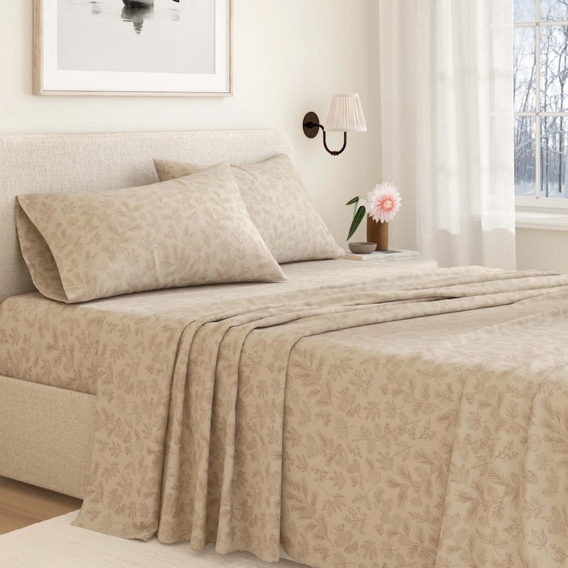 Linery & Co. Ultra-Soft Turkish Cotton Flannel Lodge Print Sheet Set
