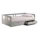 Melody Expandable Twin-to-King Trundle Daybed with 2 Storage Drawers