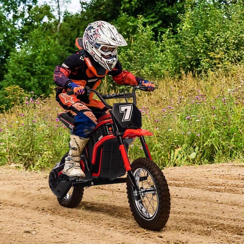 Electric 2-Speed Modes Kids Dirt Bike Toy Motorcycle for Kids Best Gifts