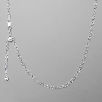 Victoria Townsend .925 Sterling Silver Adjustable Rolo Chain Necklace