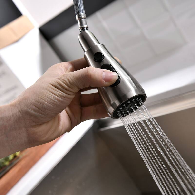 Touch Single-Handle Pull-Down Kitchen Faucet in Stainless Steel