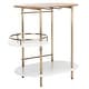 preview thumbnail 36 of 55, SAFAVIEH Iva 17.7-Inch Swivel 3-Tier Metal Bar Cart - 29.53" W x 17.72" L x 32.76" H