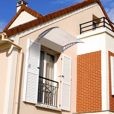 100 x 80CM Manual Door & Window Rain Awning