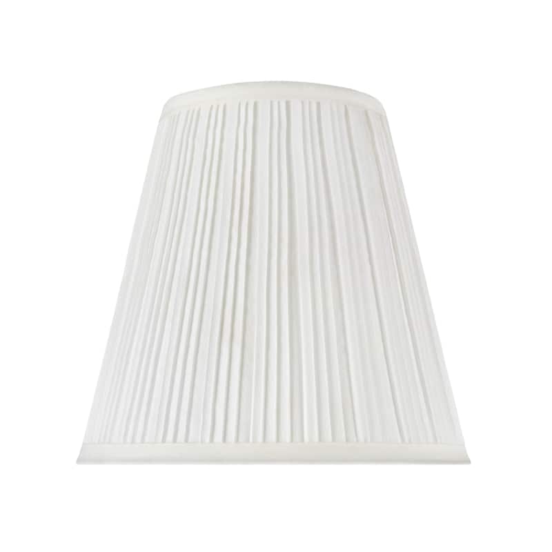 Aspen Creative Pleated Empire Spider Construction Lamp Shade in Off White (5" x 9" x 8 1/2")