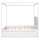 preview thumbnail 7 of 7, Queen Size Canopy Platform Bed with Twin Trundle and Three Drawers