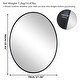 preview thumbnail 6 of 12, 24/28 Inch Modern Oval Bathroom Mirror Black Metal Frame Vanity Wall Mirror Bedroom, Furniture Decor