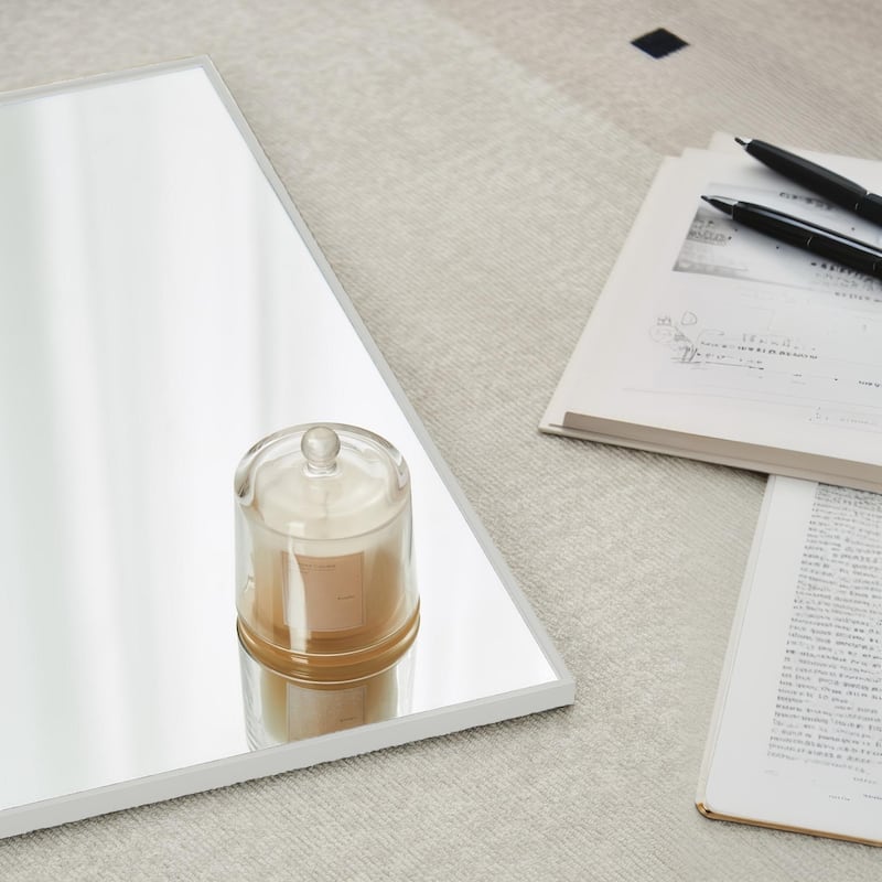 Full Length mirror white Aluminum Alloy Frame