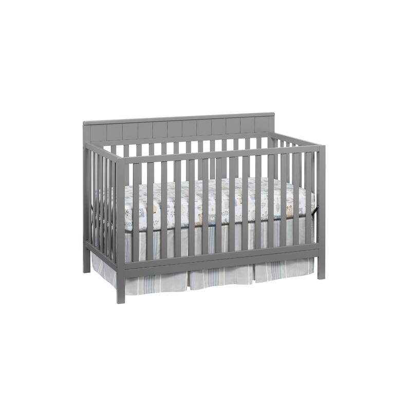 Oxford Baby Logan 4 in 1 Convertible Crib - Dove Gray