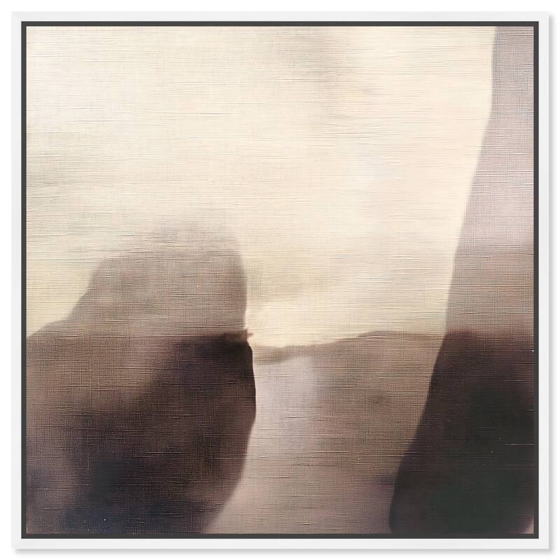 Pale Taupe II Canvas by Art Remedy - White - 16" x 16"