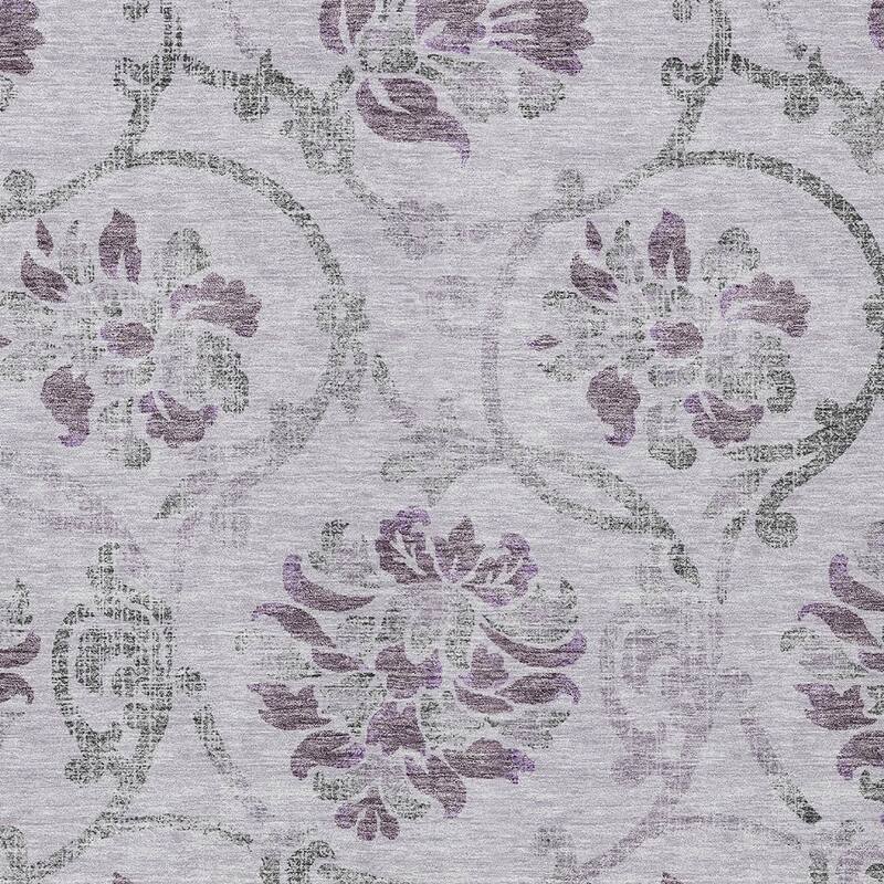 HomeRoots Floral Traditional Rectangle Outdoor Rug