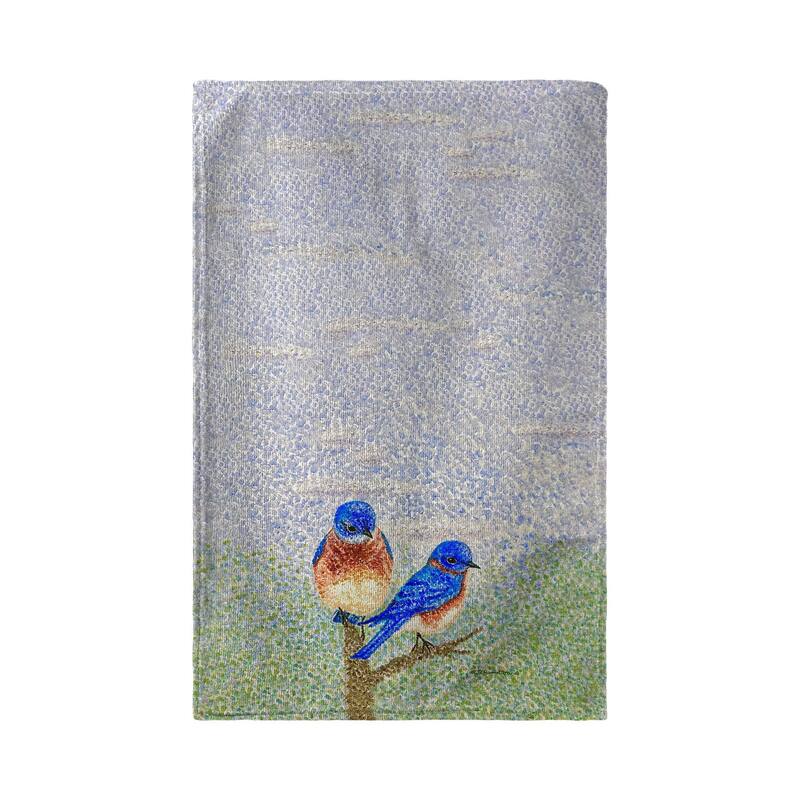 Two Blue Birds Kitchen Towel - 16x25