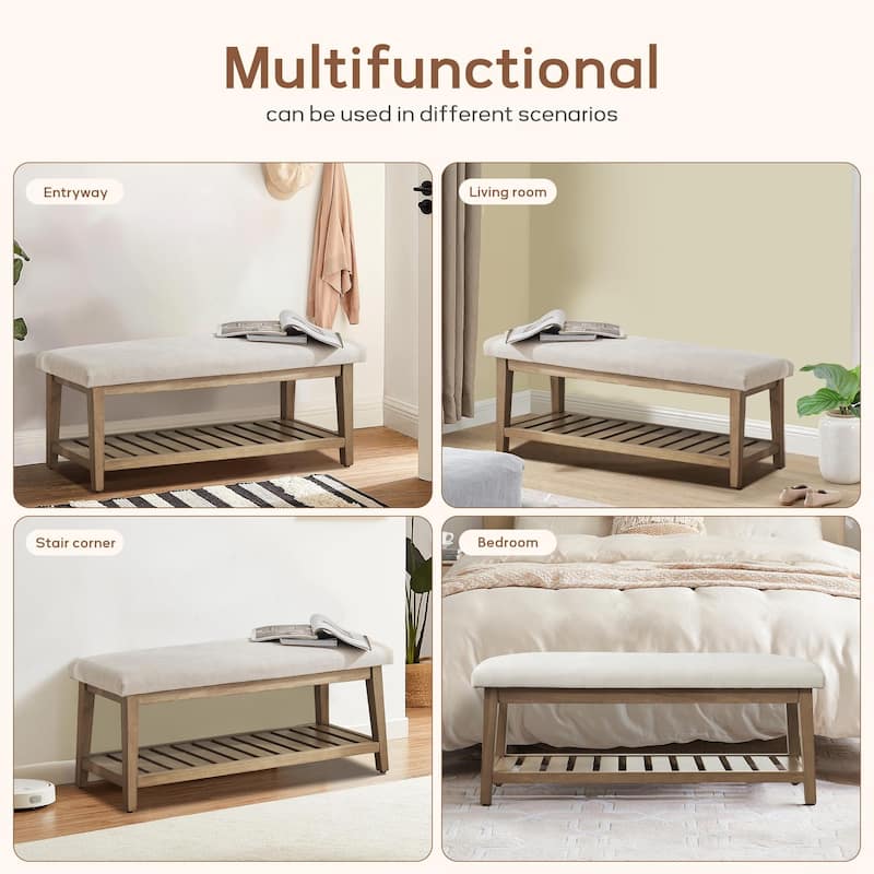Entryway Shoe Bench Storage Bench Upholstered Bench