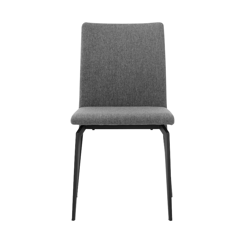 Lyon Fabric and Metal Dining Room Chairs - Set of 2