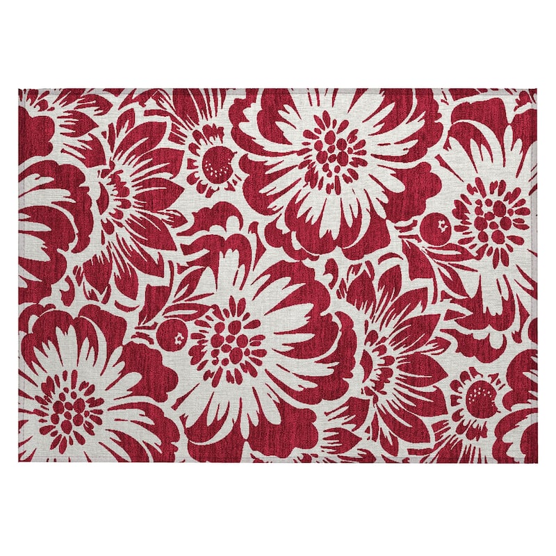 Taz Botanic Elegance Weather Resistant Blended Style Outdoor Rug