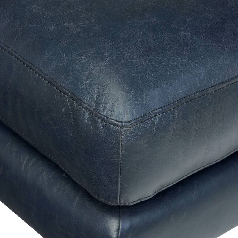 Poly & Bark Sorrento Ottoman - Full Grain Genuine Italian Leather