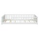 preview thumbnail 16 of 31, Twin Size Floor Platform Bed with Built-in Book Storage Rack