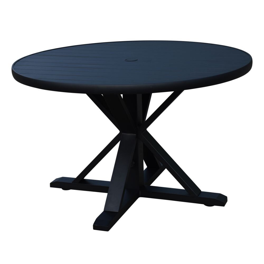Shop Courtyard Casual Santorini 5 Piece Motion 48 Round Dining
