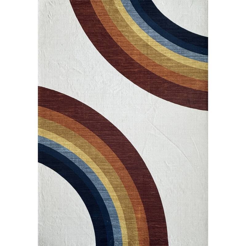 Rug Branch Kids Solara Ember Arc Red Indoor Area Rug
