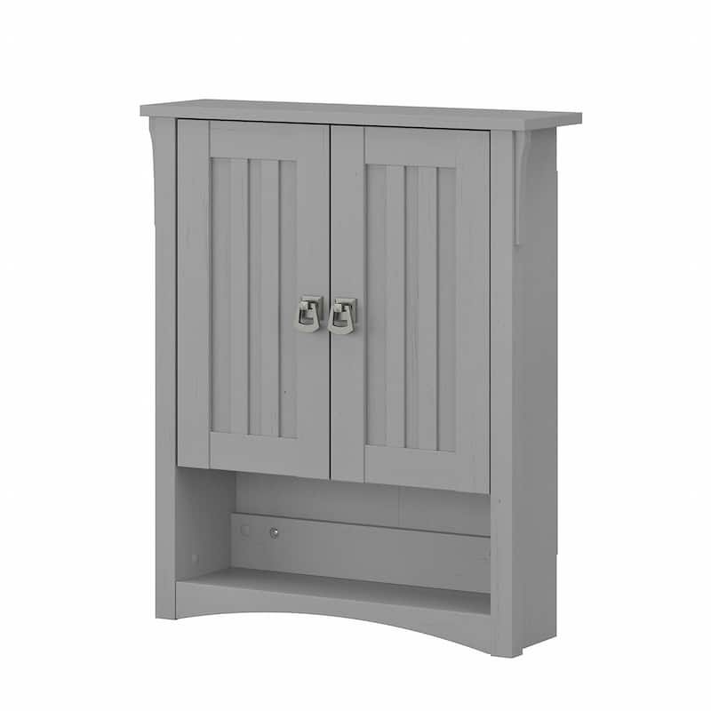 Salinas Bathroom Wall Cabinet with Doors by Bush Furniture