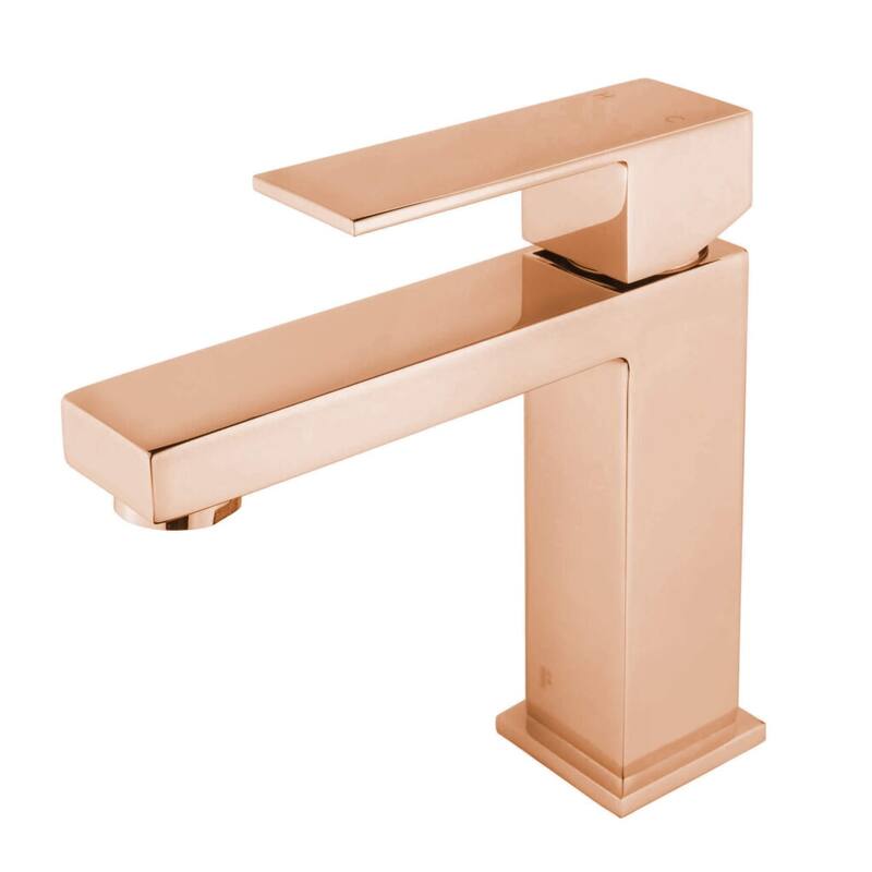 Fine Fixtures Modern Single Hole Bathroom Sink Faucet with Pop-up Drain and Strainer Basket