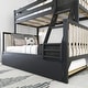 preview thumbnail 21 of 20, Scandinavian Twin Over Full Bunk Bed With Twin-Size Trundle