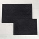 preview thumbnail 1 of 6, Superior Brou Geometric Diamond Washable Bath Rug, Set of 2 Large - Black