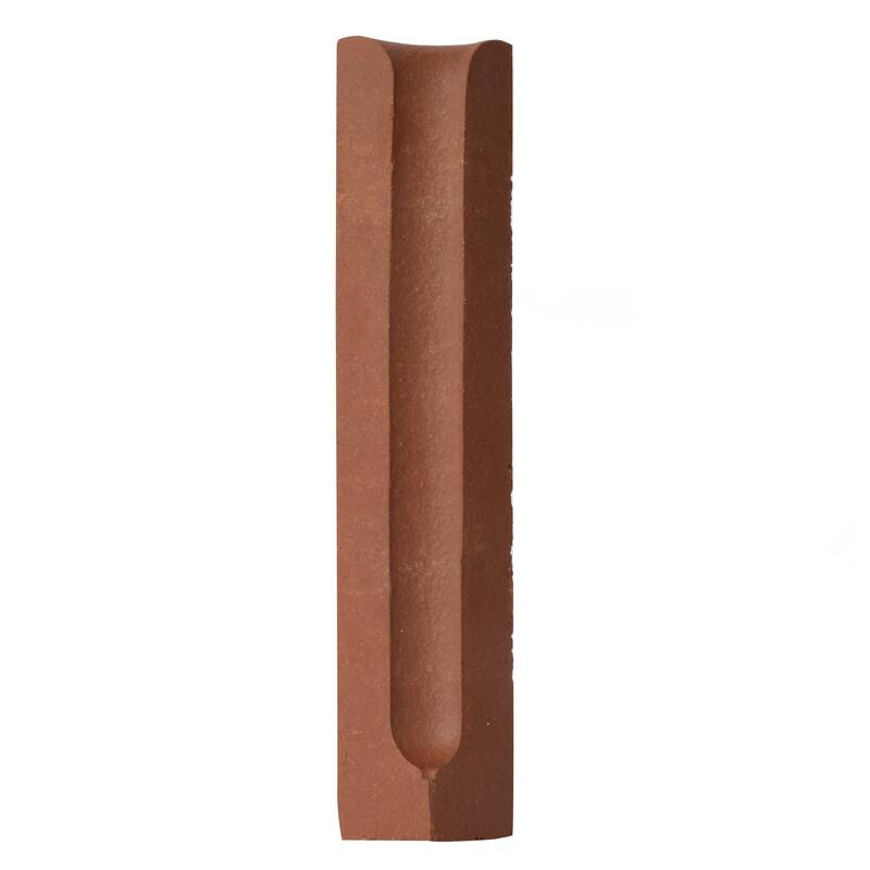 Merola Tile Quarry In Corner Red 3/4" x 5-7/8" Ceramic Floor and Wall Trim - (1 Tile) - Red - (1 Tile)