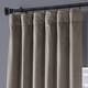 preview thumbnail 17 of 165, Exclusive Fabrics Signature Plush Velvet Hotel Blackout Curtains (1 Panel) - Luxury Soft Drapery for Light Control & Elegance