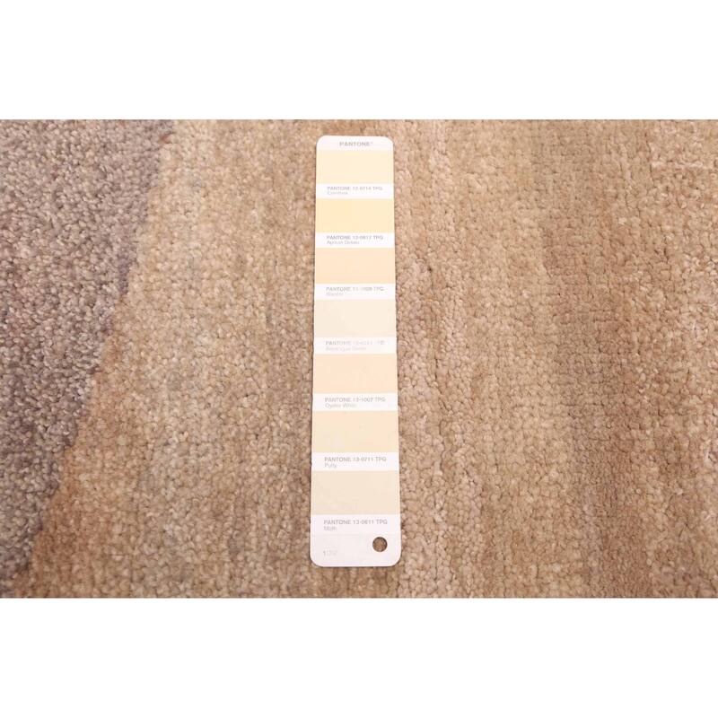 ECARPETGALLERY Hand-knotted Pak Finest Gabbeh Light Khaki Wool Rug - 5'3 x 7'11