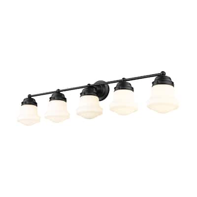 Z-Lite Vaughn 5 Light 41" Wide Bathroom Vanity Light with Frosted