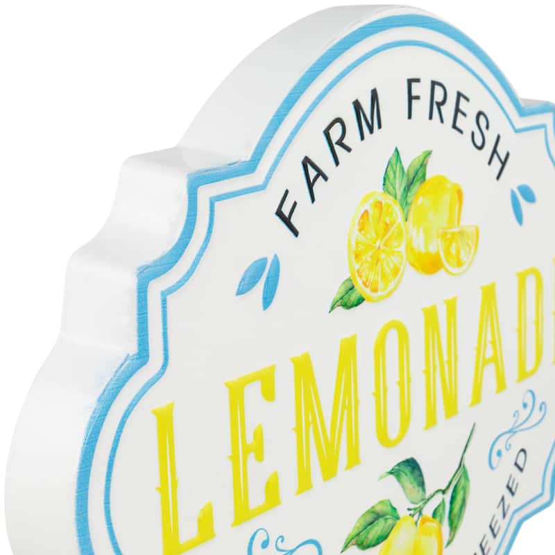 Farm Fresh Lemonade Metal Wall SIgn - 15"