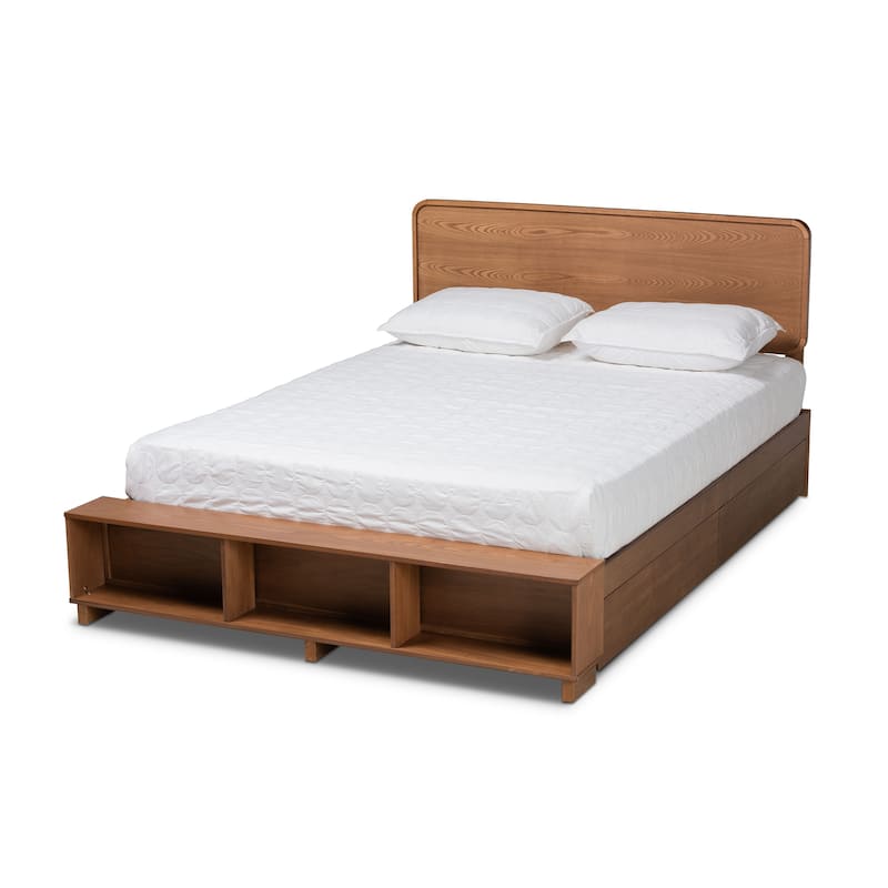 Vita Modern Transitional Wood 4-Drawer Platform Storage Bed - Queen