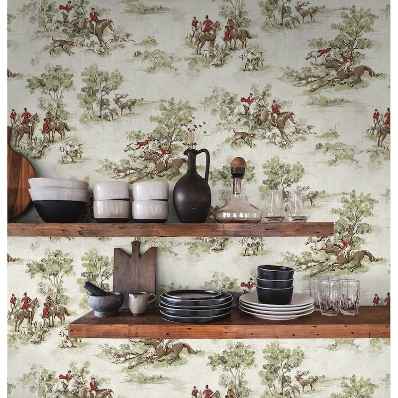 Harry & Grace Horse Race Peel and Stick Wallpaper