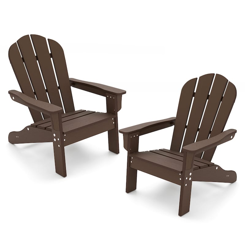Gymax 4PCS Kid's Adirondack Chair All-Weather HDPE Toddler Lawn Chair