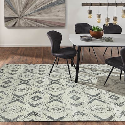 Hand Knotted Turkish Oushak Gray 100% Wool Modern Oriental Area Rug
