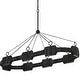 preview thumbnail 1 of 5, Hinkley Lighting 34107 Raffi 52" Wide Ring Chandelier Carbon Black