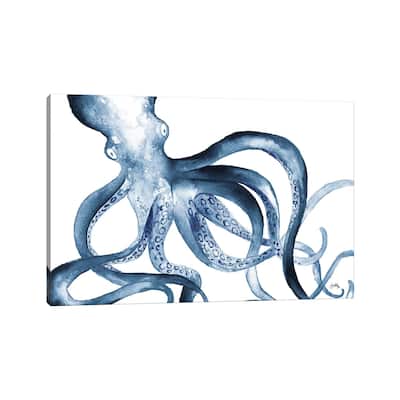 iCanvas "Octopus in the Blues" by Elizabeth Medley Canvas Print