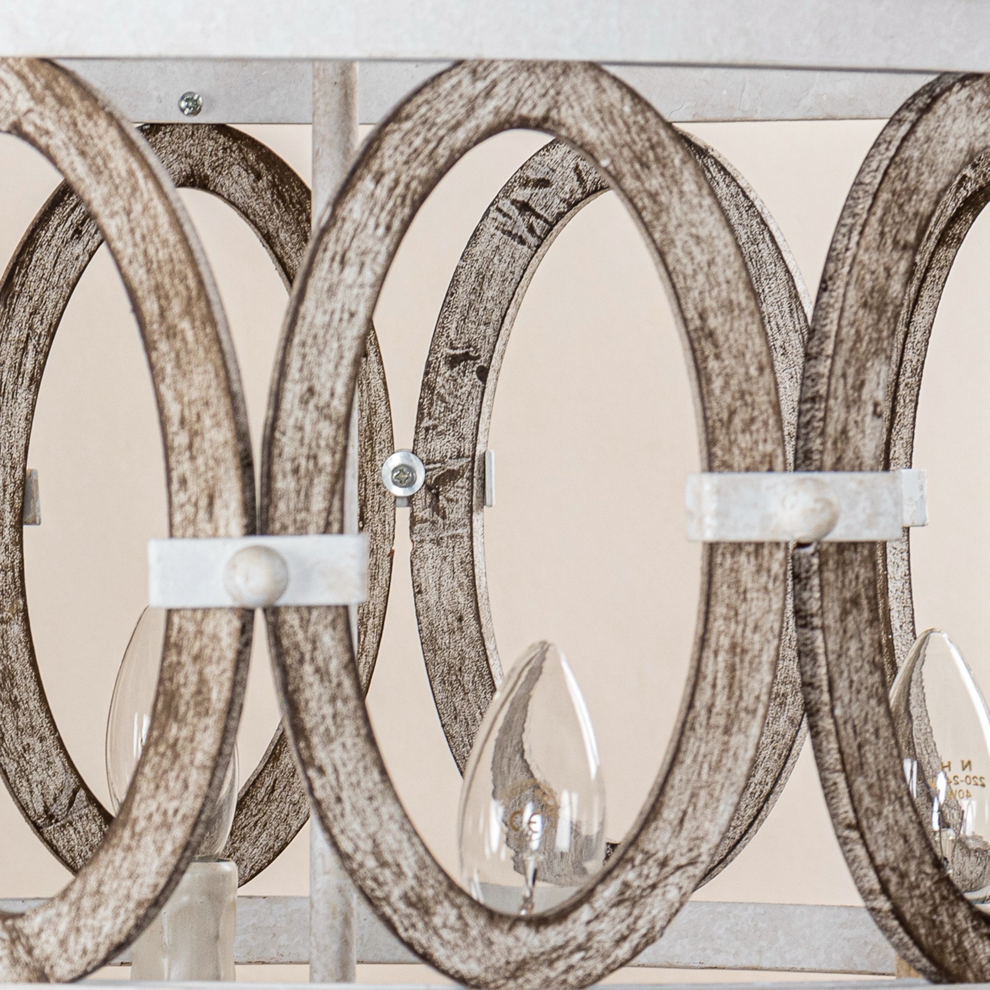 Driftwood entwined deals ovals chandelier