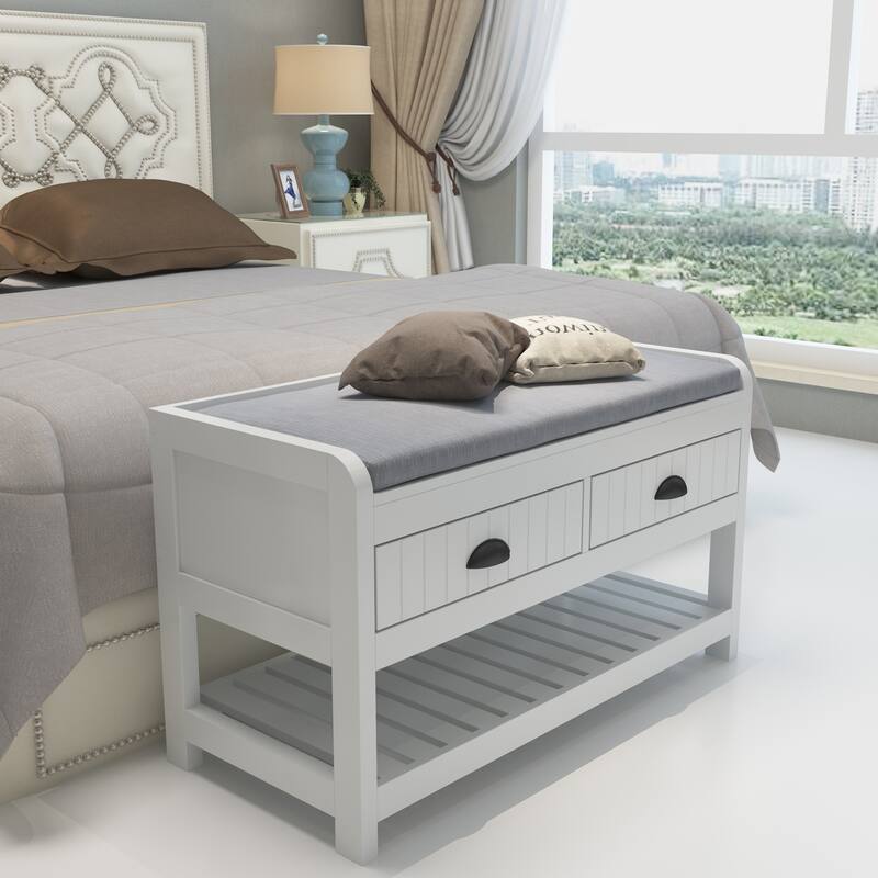 Bench Wall Mounted Coat Rack Storage Cubby Display Shelf for Hallway