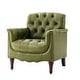 preview thumbnail 15 of 68, HULALA HOME Wemer Traditional Genuine Leather Armchair with Tufted Back