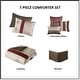 preview thumbnail 5 of 11, Madison Park Donovan 7 Piece Jacquard Comforter Set with Throw Pillows